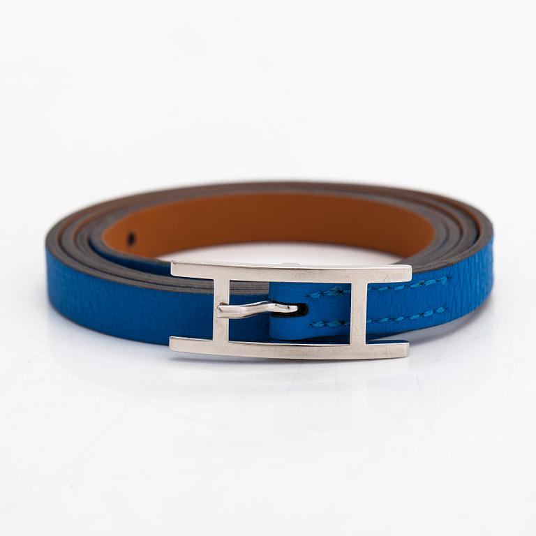 Hermès, A 'Hapi 4' leather bracelet.