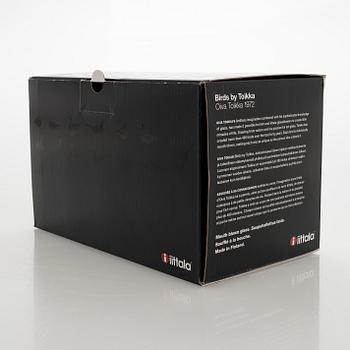 Oiva Toikka, glasfågel, "Grouce Yellow", signerad O. Toikka Nuutajärvi.