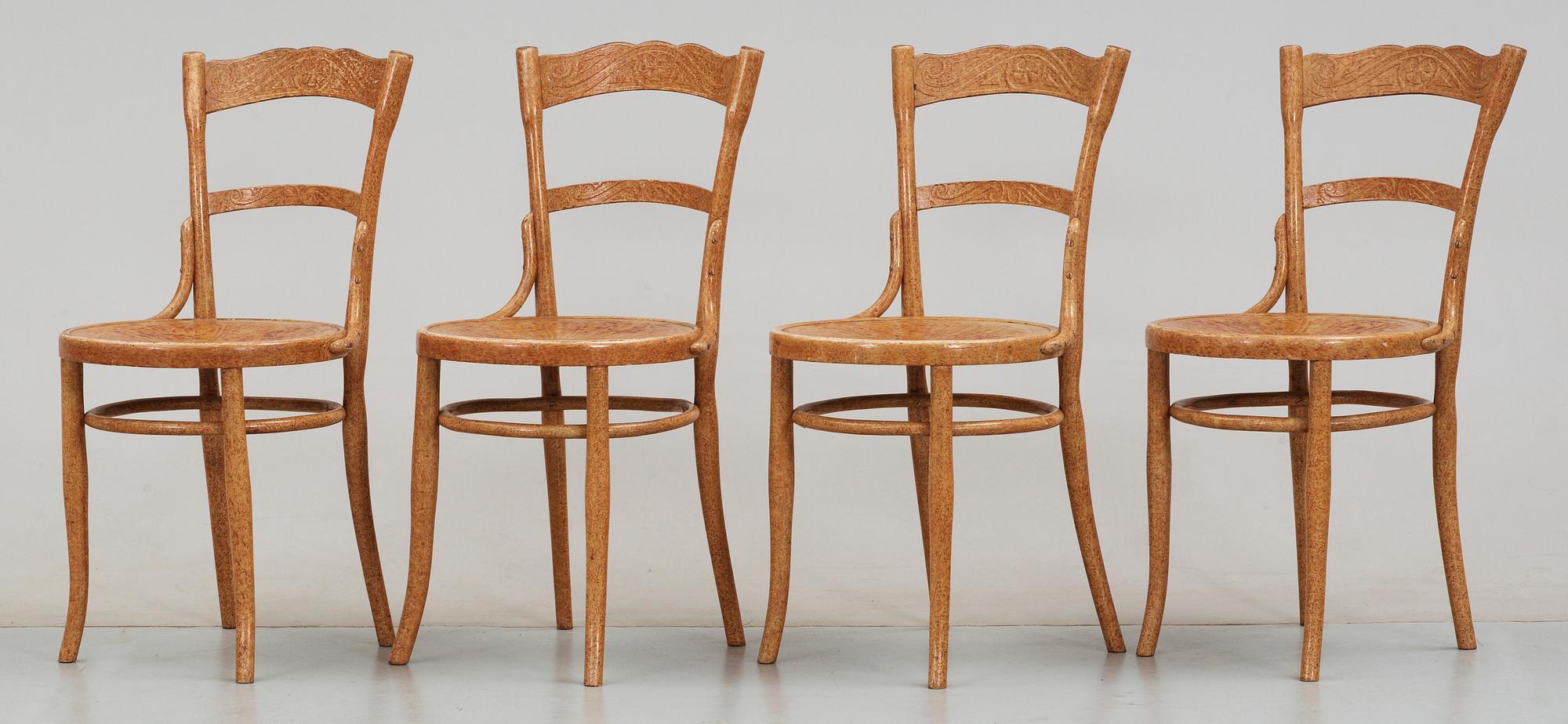 STOLAR, 4 st. J & J Kohn, Wien, 1900-talets första hälft.