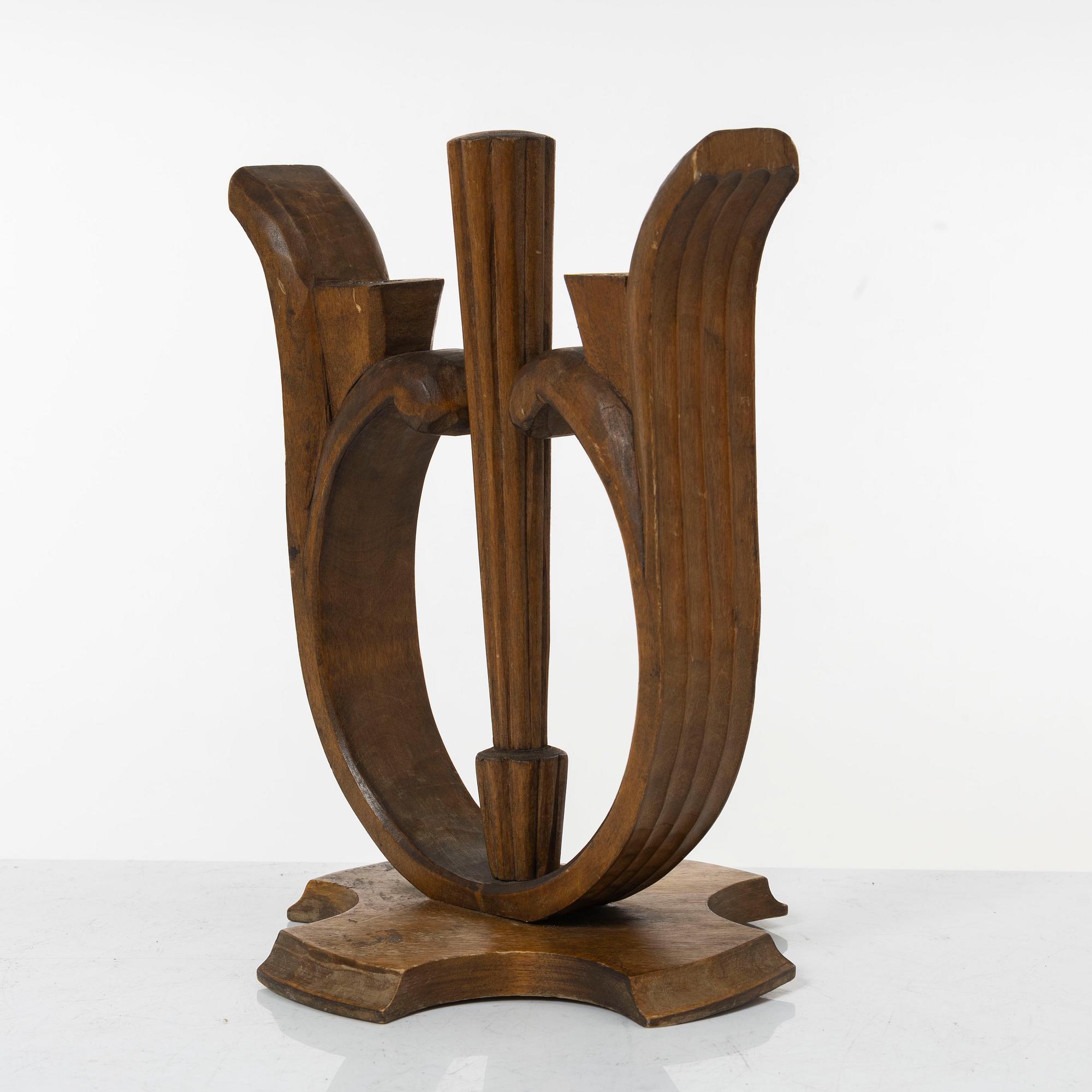 Bo Fjaestad, ljusstake, egen verkstad, Arvika, 1947.