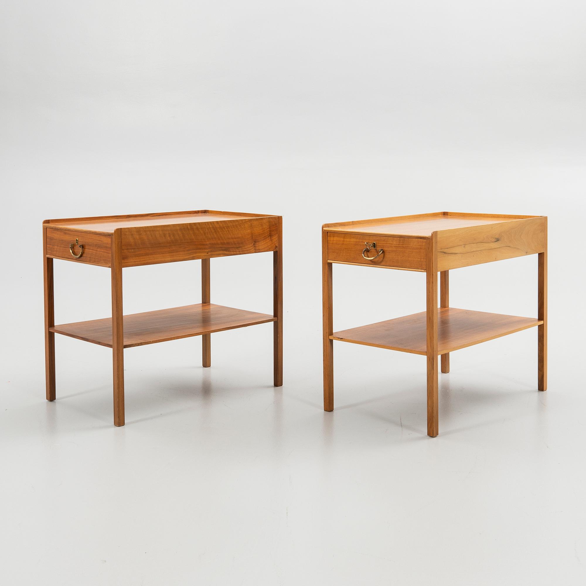 Josef Frank, bedside tables, a pair, model 914, Svenskt Tenn.