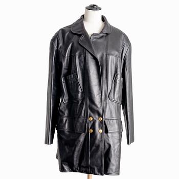 Chanel, A 1990's leather jacket.
