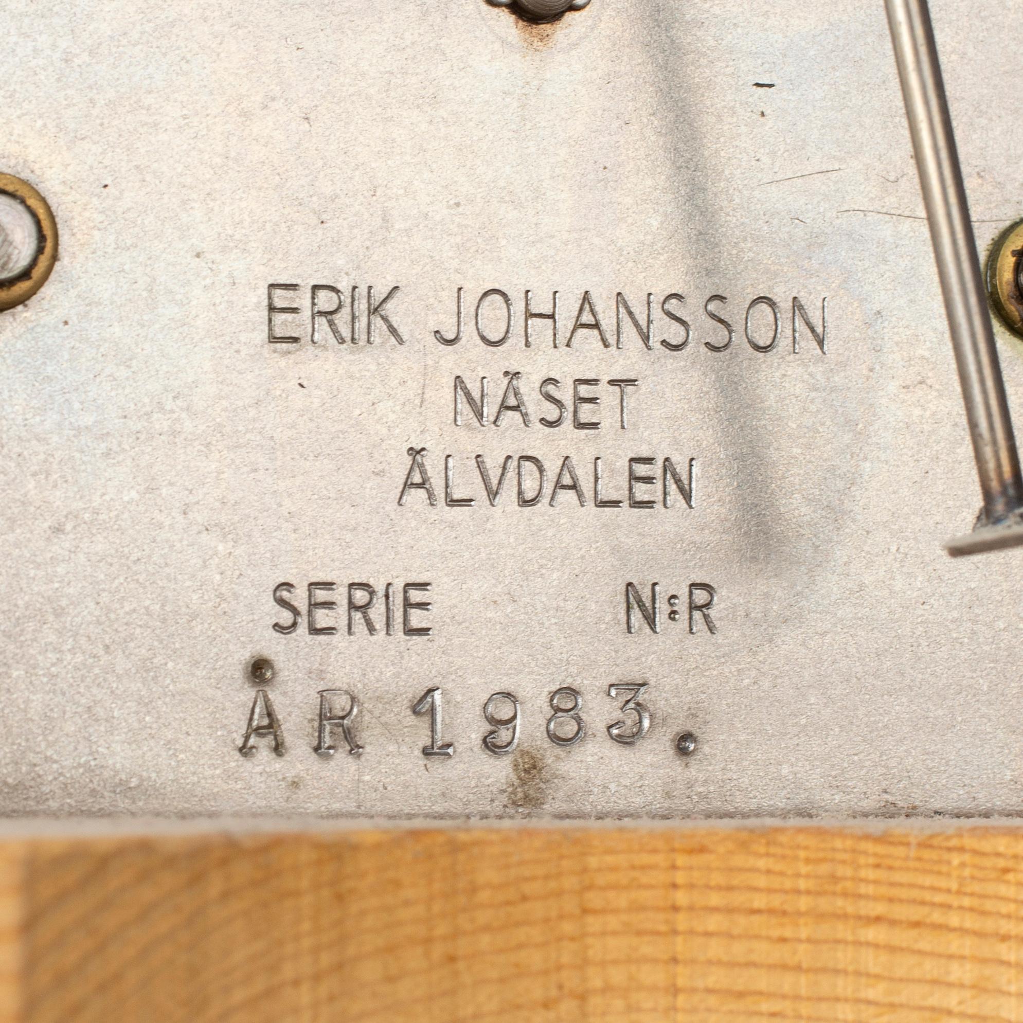 A combined clock and chest of drawers from late 19th  century.