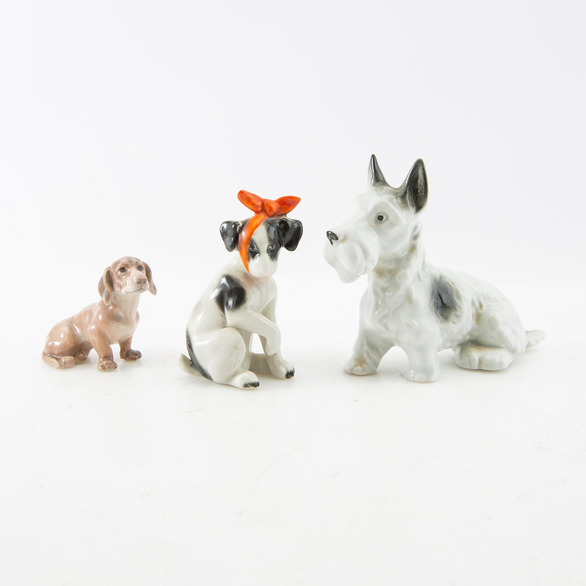 Figurines 10 pcs including Bing & Grøndahl 20th century.
