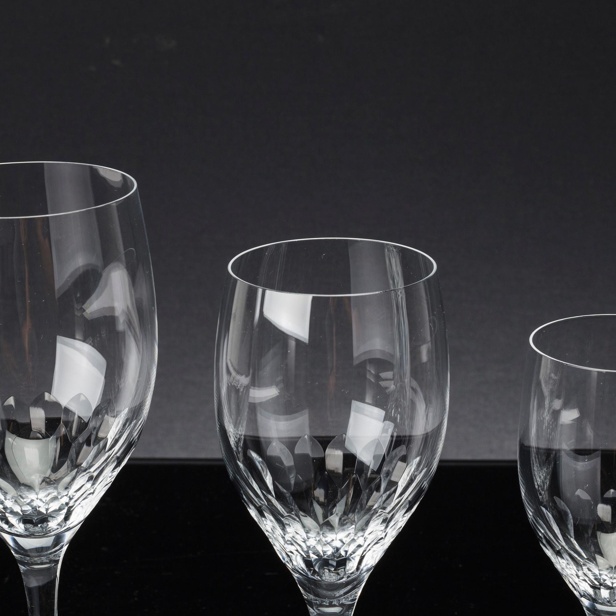 GLASSERVIS, ca 68 delar, "Prelude" Orrefors, 1900-talets senare del,