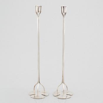 Josef Frank, a pair of 'Klöver' candlesticks, Svenskt Tenn.