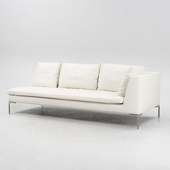 Antonio Citterio, a white leather sofa 'Charles' B&B Italia.