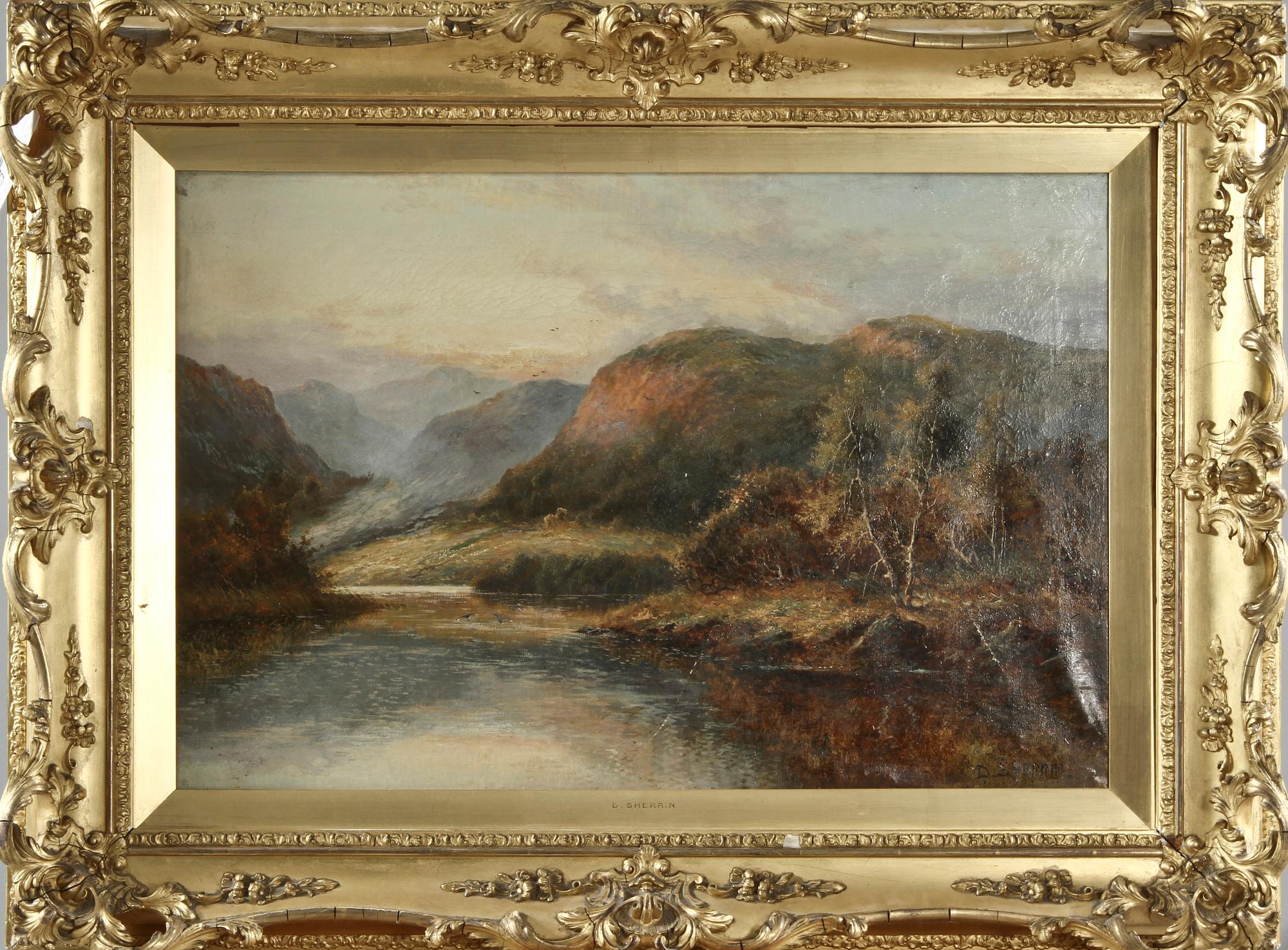 DANIEL SHERRIN, tillskriven, olja på duk, sign.