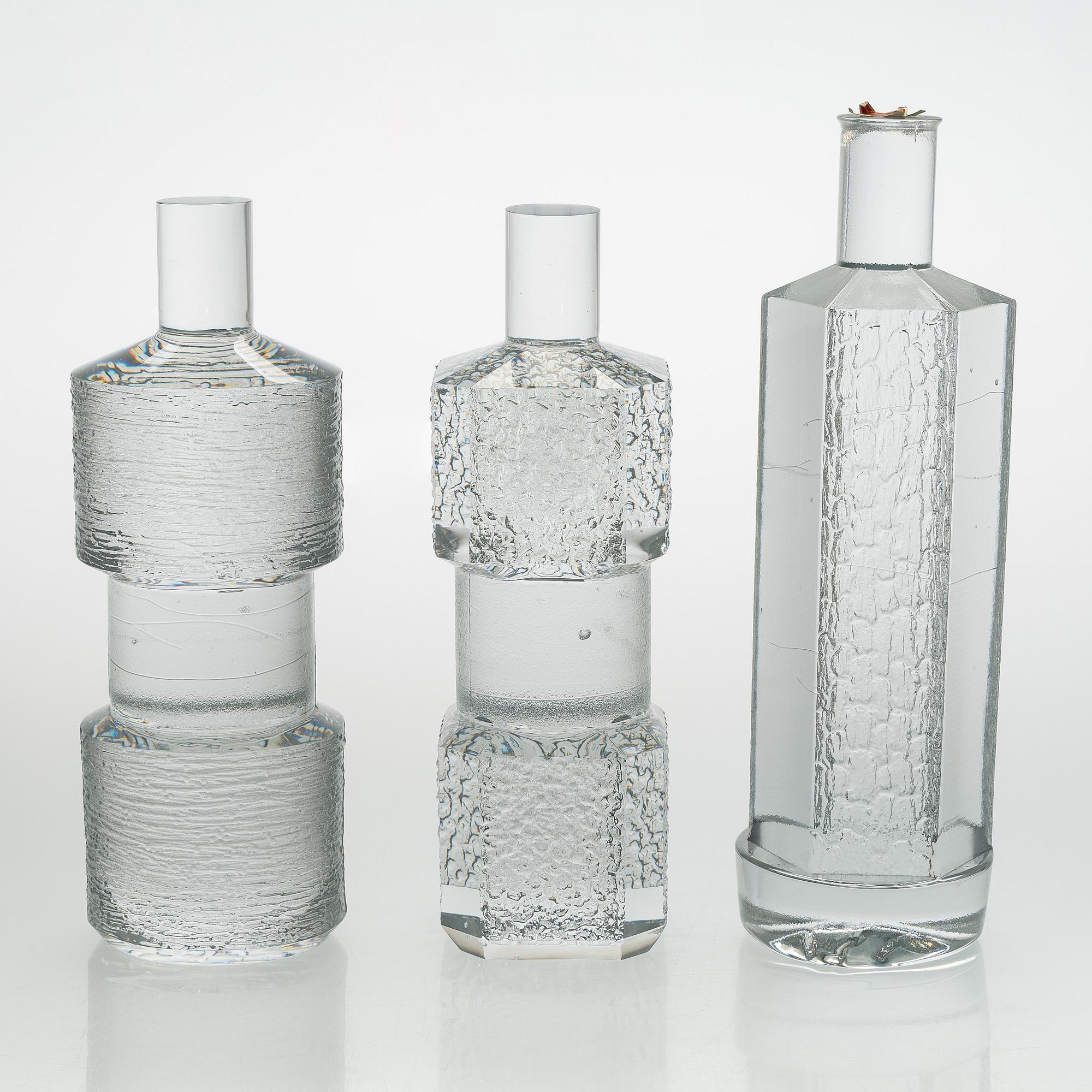 Timo Sarpaneva, prototyper, 6 st, signerade Original Design Timo Sarpaneva 1976 Iittala.