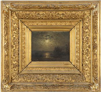 Louis Douzette, Moonlight landscape.