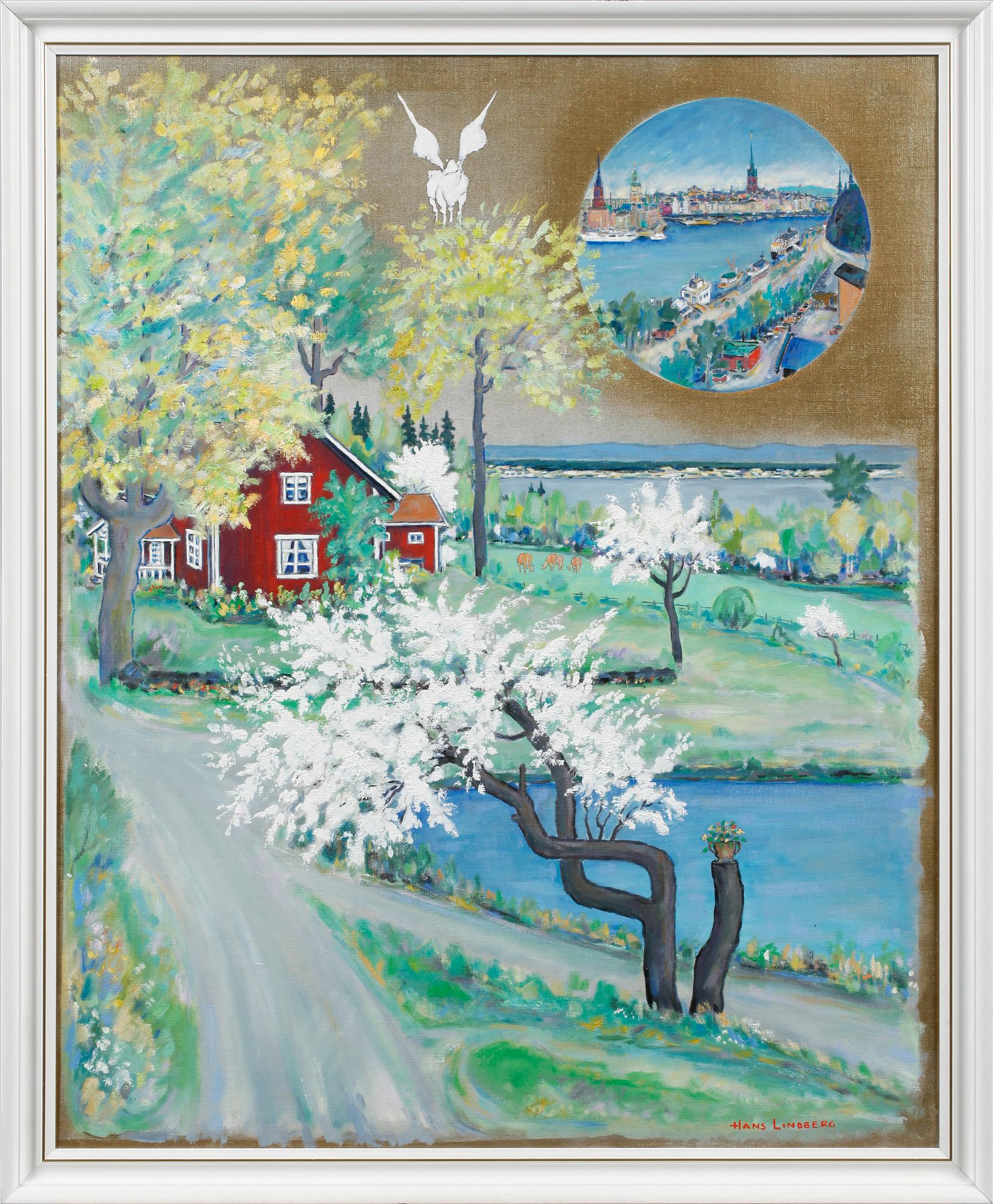 HANS LINDBERG, olja på duk, signerad.