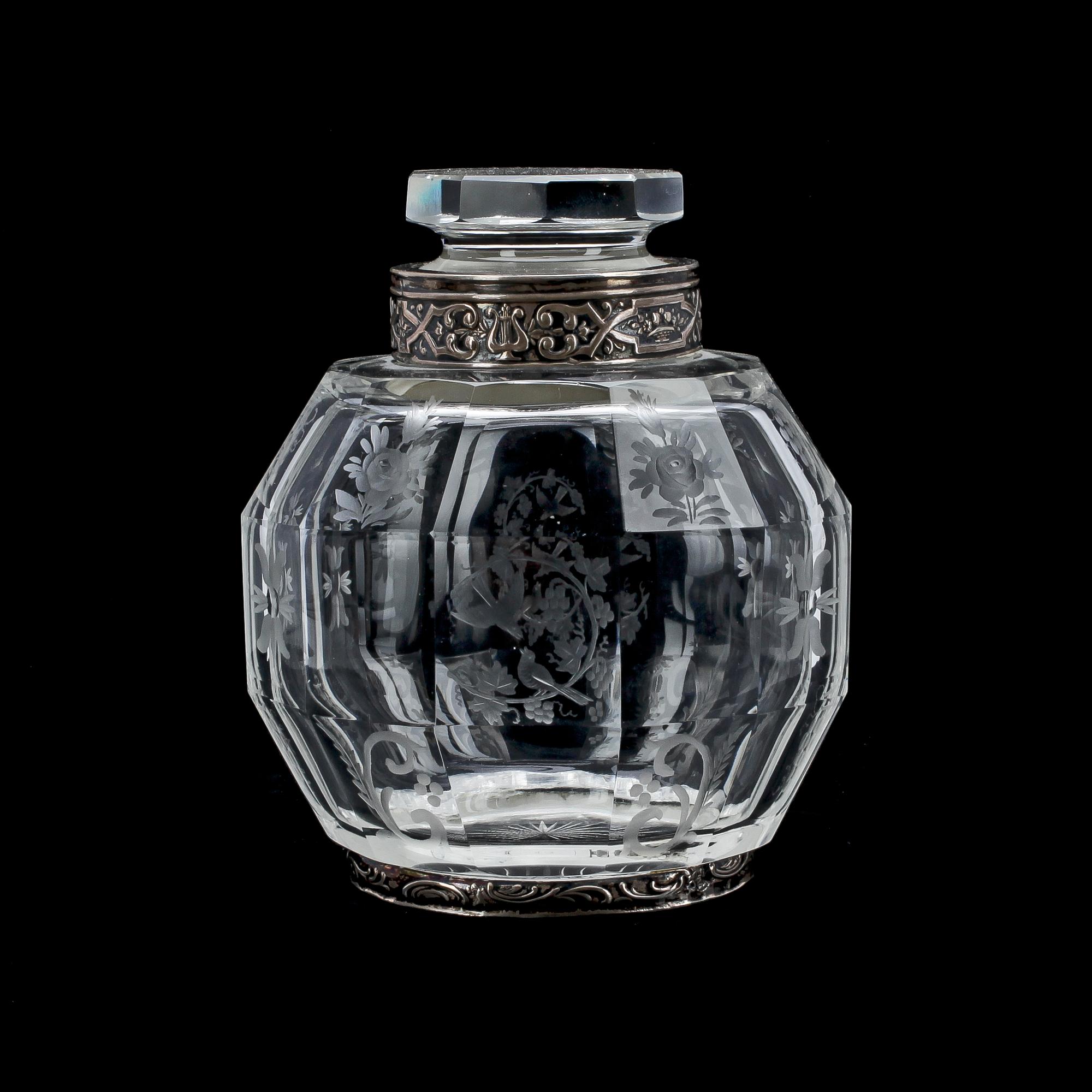 TEBURK, glas och silver, trol Tyskland, 1900-tal.