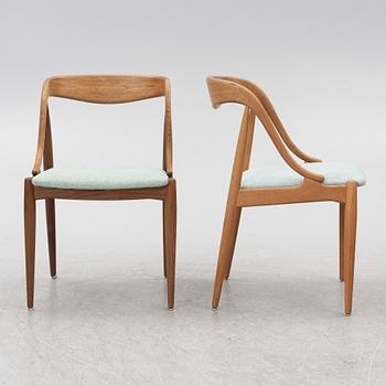 Johannes Andersen, five chairs, Uldum Möbelfabrik, Denmark, 1960s.