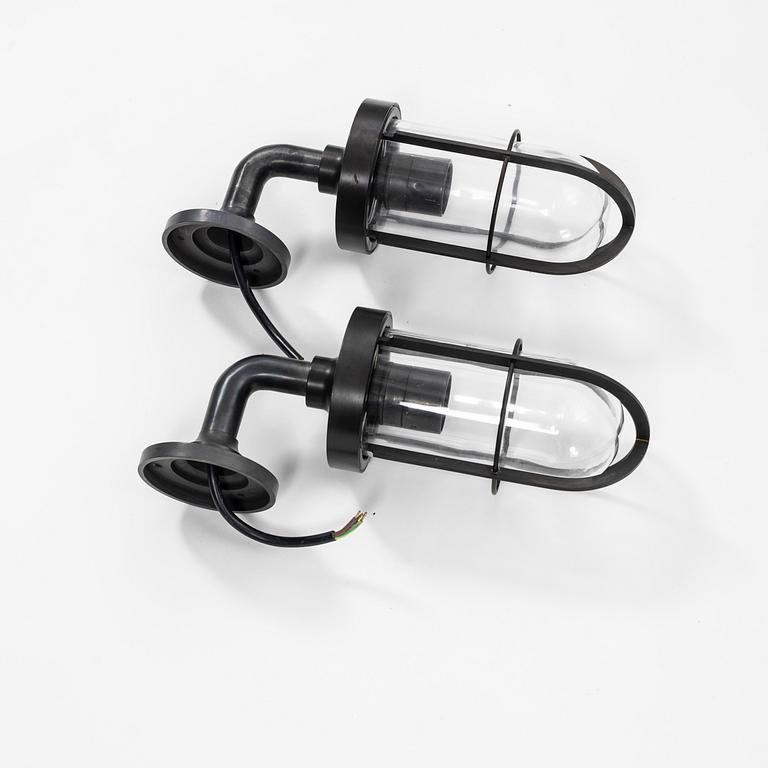 Wall lamps, a pair, Tekna, "Nautic", Docklight Wall.