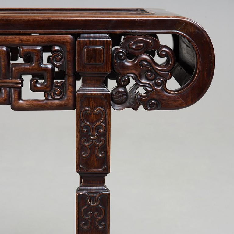 A hardwood altar table, early 20th Century.