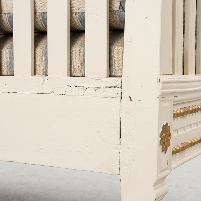 Sofa, Gustavian style, circa 1900.