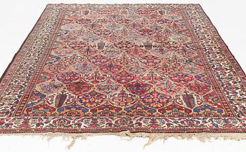 An antique/semi-antique Bakthiari carpet, c 298 x 213 cm.