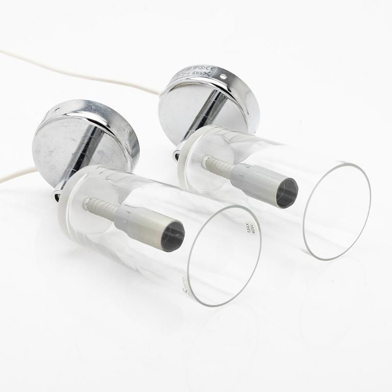 Gunnel Svensson, wall lights, a pair, “Manhattan 8”, for Bsweden, late 20th century.