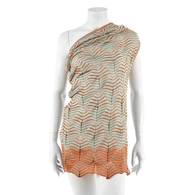 MISSONI, a one shoulder top. Italian size 40.