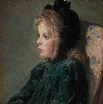 OKÄND KONSTNÄR, olja på pannå, osignerad, 1900-tal.