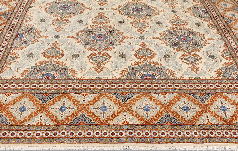 A Keshan carpet, 382 x 280 cm.