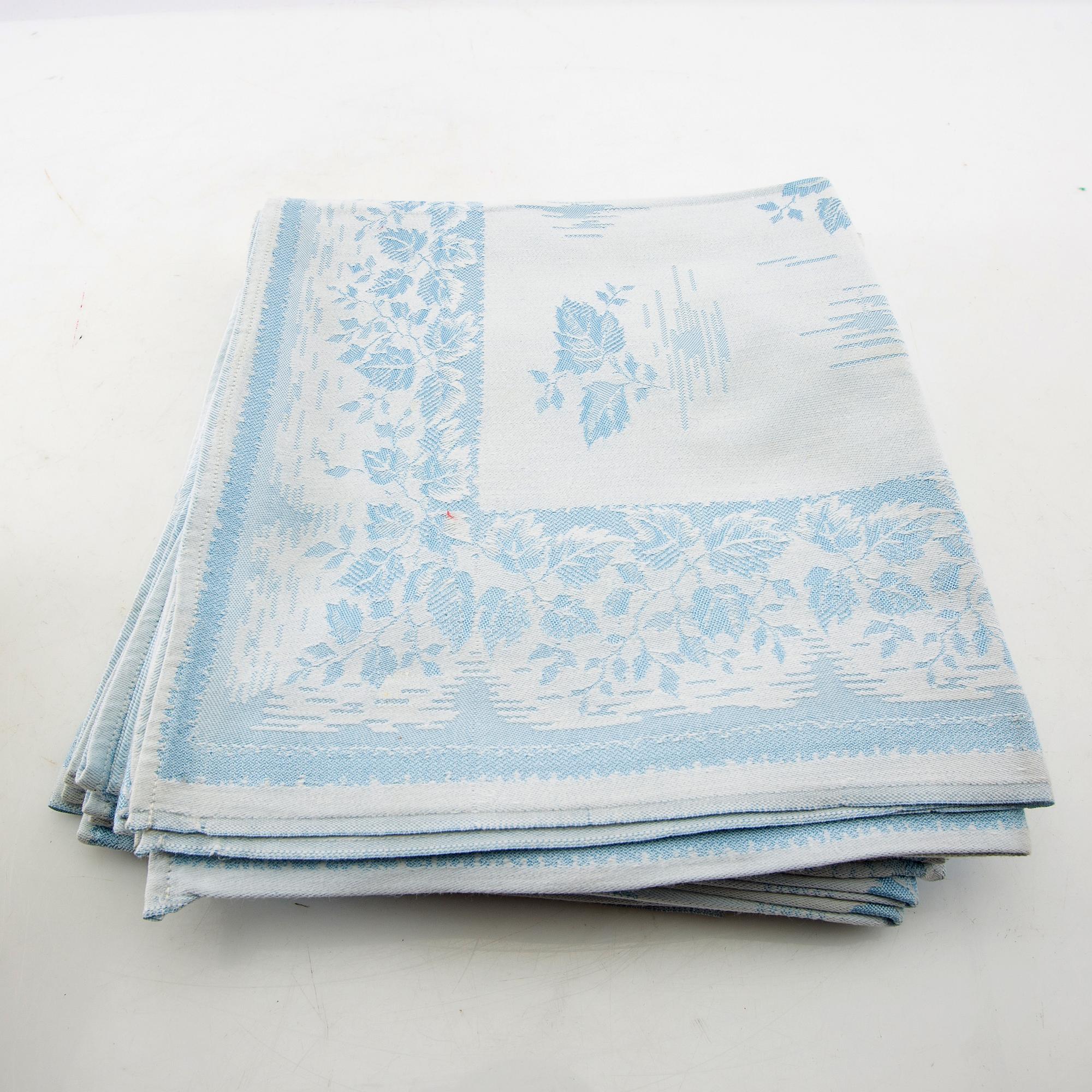Napkins 12+12+12 pcs damask first half/mid 20th century.
