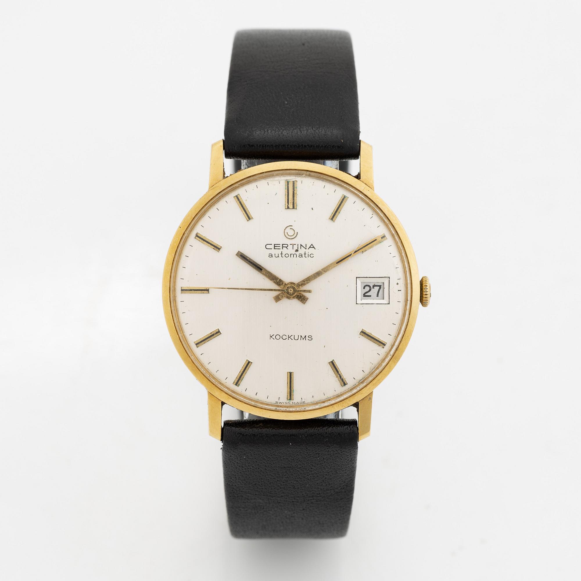 Certina, armbandsur, "Kockums", 34 mm.