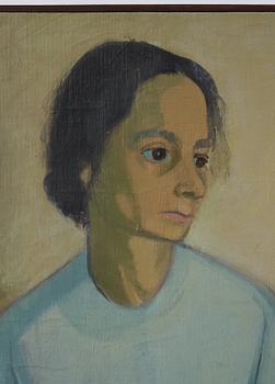 Vera Frisén, oil on relined canvas, signed.