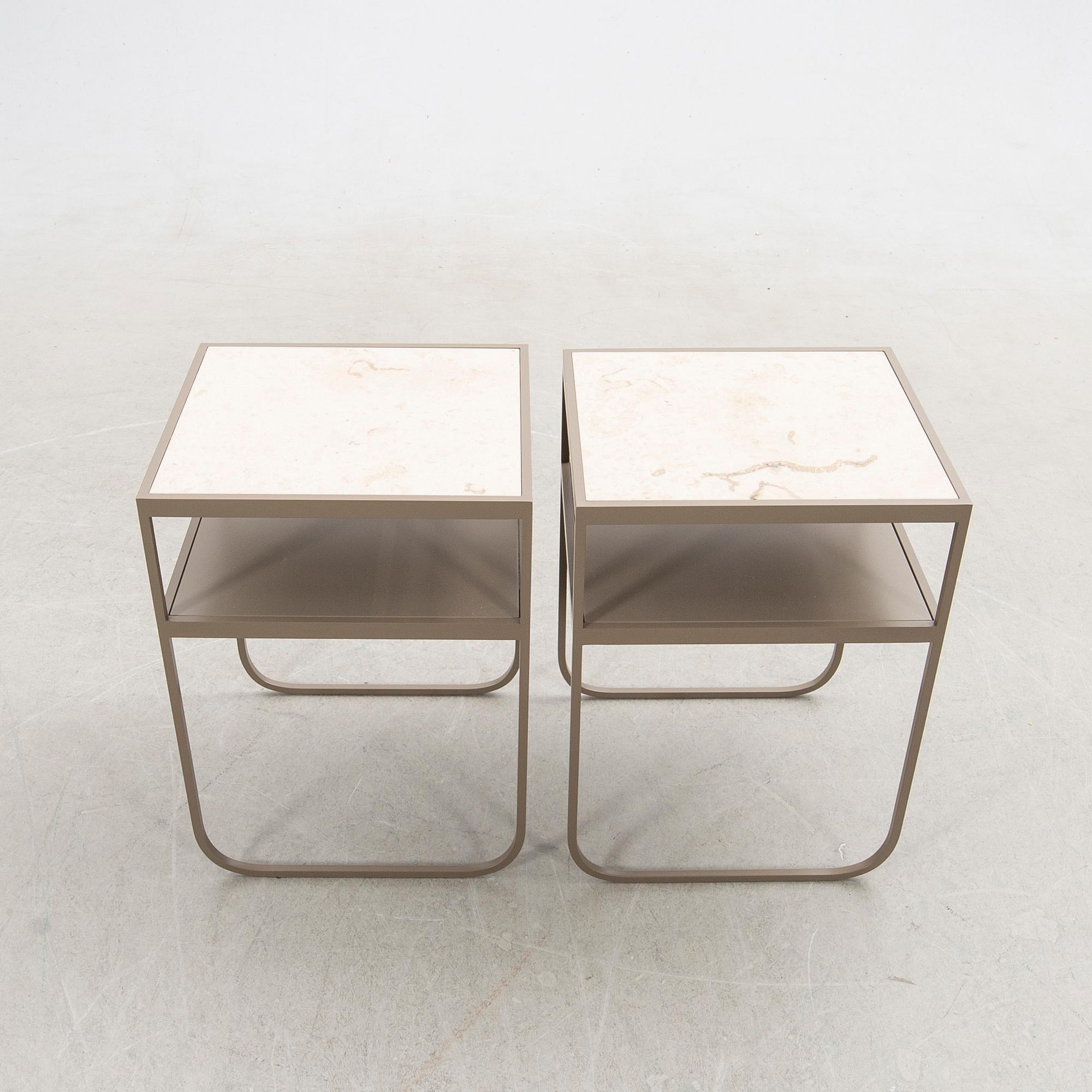 Mats Broberg & Johan Ridderstråle, sängbord 1 par, "Nati Tati", för Asplund 2000-tal.