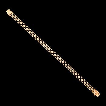 ARMBAND, 18K guld, x-länk, 1991. Vikt ca 8 gram.