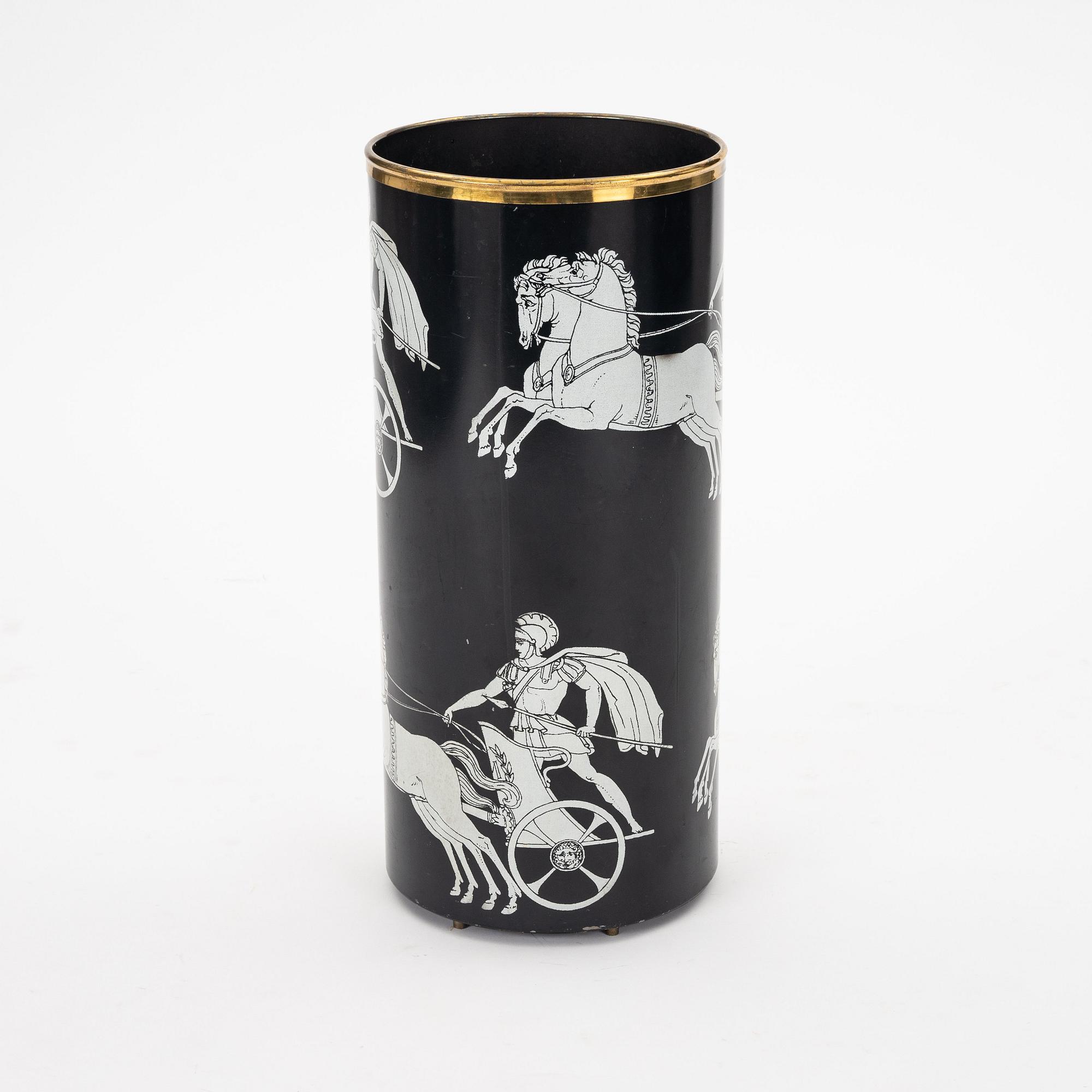 Piero Fornasetti, an umbrella stand, Studio Fornasetti Milan, Italy.