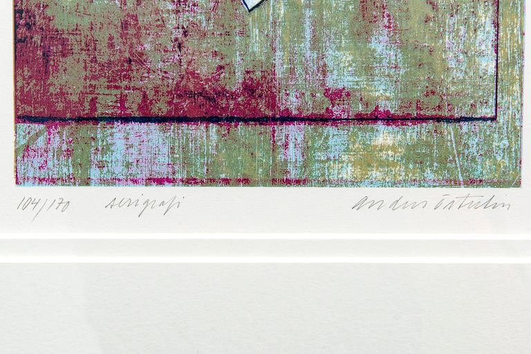 Anders Österlin, 2 st färgserigrafier, signerad och numrerade 126/150 resp 104/170.