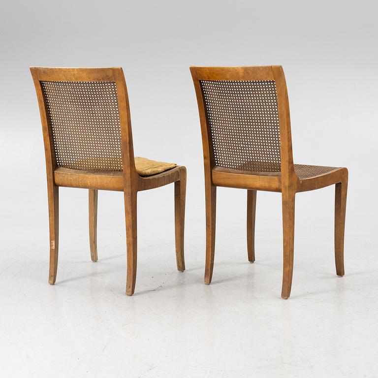 Carl Malmsten, a five piece furniture group, Nordiska Kompaniet, late 1920s.