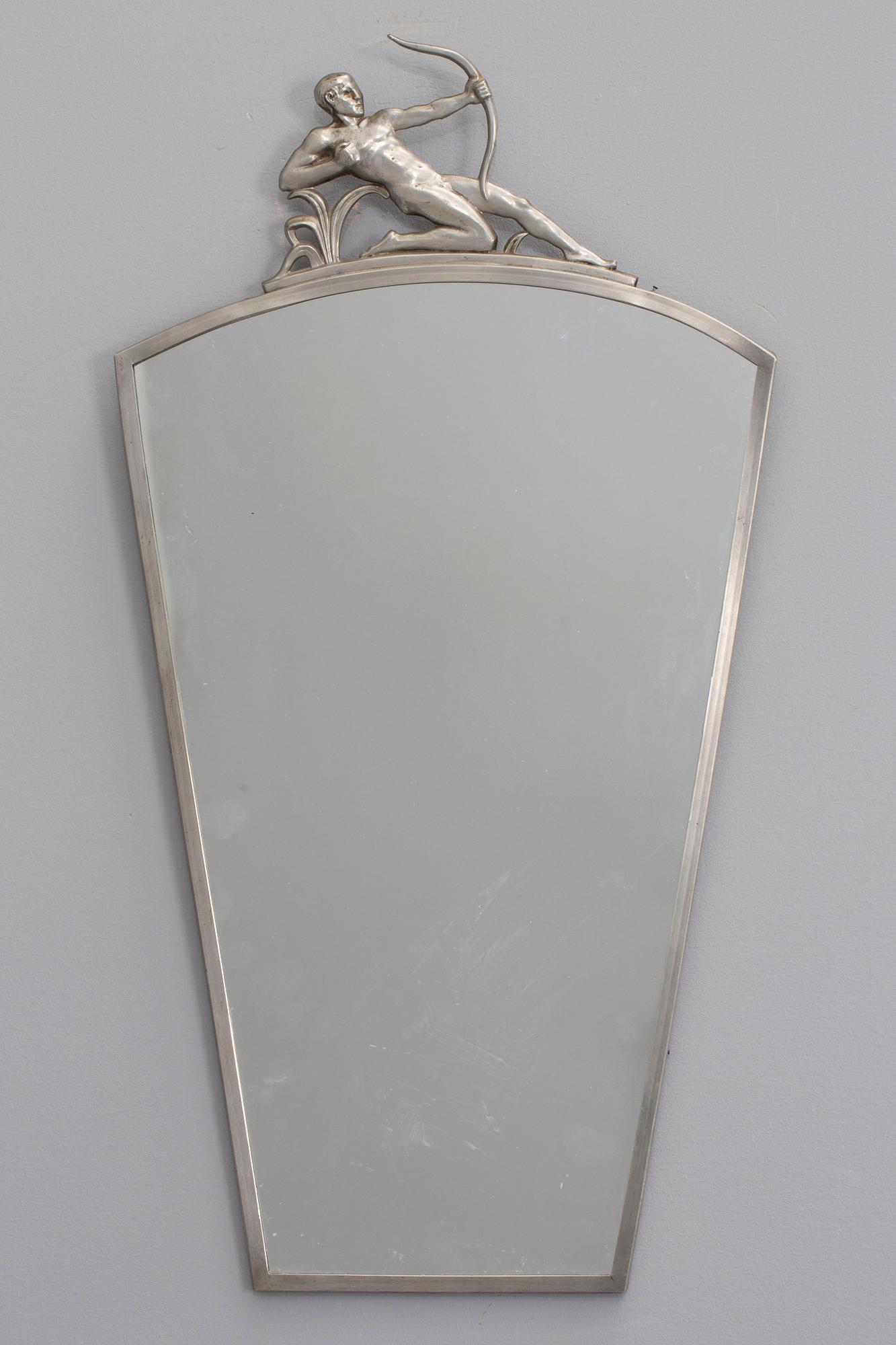 VÄGGSPEGEL, art-deco. 1900-talets första hälft.