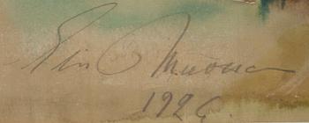 ELIS MUONA, akvarell, signerad och daterad 1926.