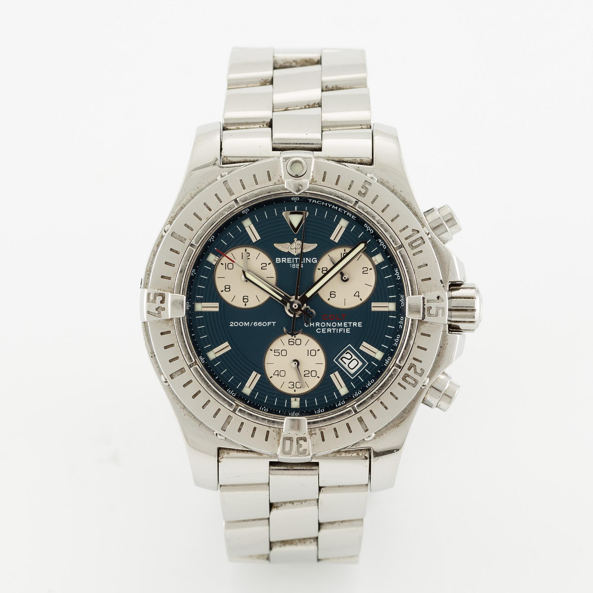 Breitling, Chrono Colt, kronograf, armbandsur, 41,1 mm.