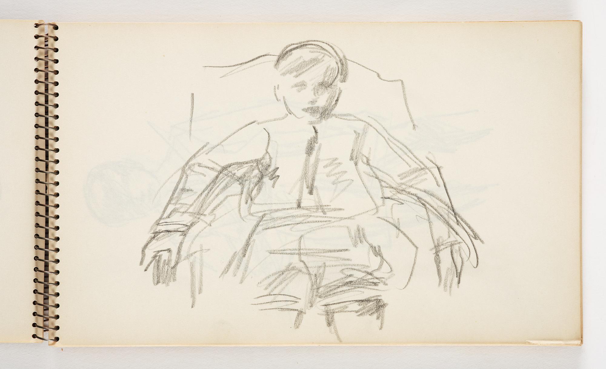 Lotte Laserstein, 3 skissböcker med blyertsteckningar.