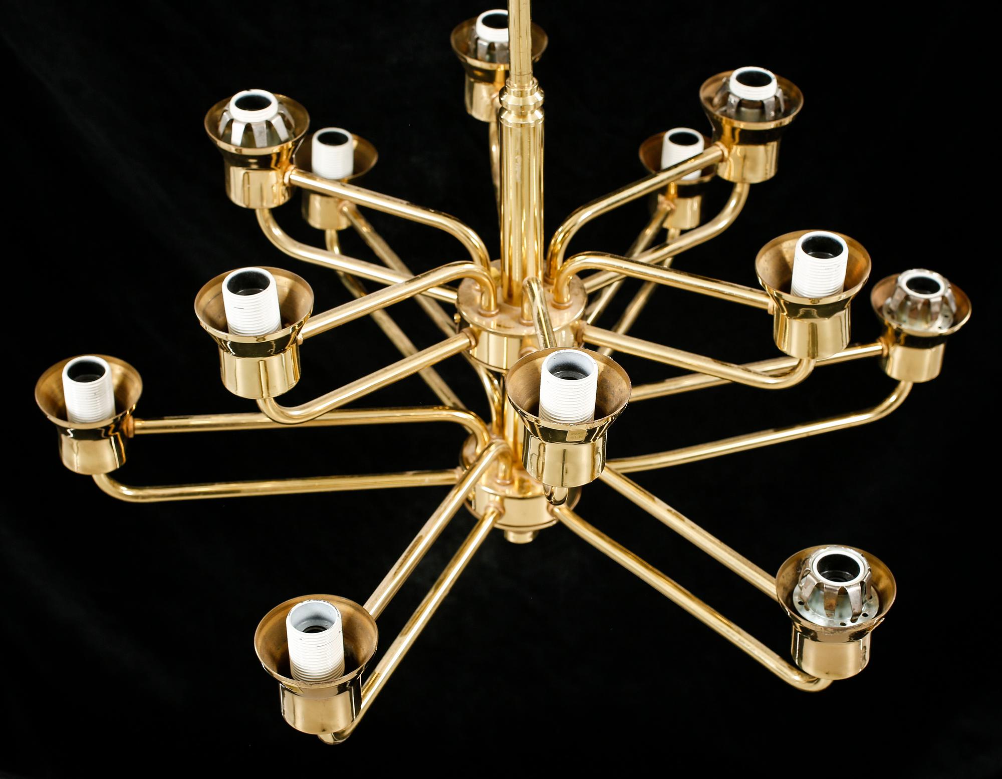 TAKLAMPA, T. Røste & Co., 1960-tal. Höjd ca 120 cm.