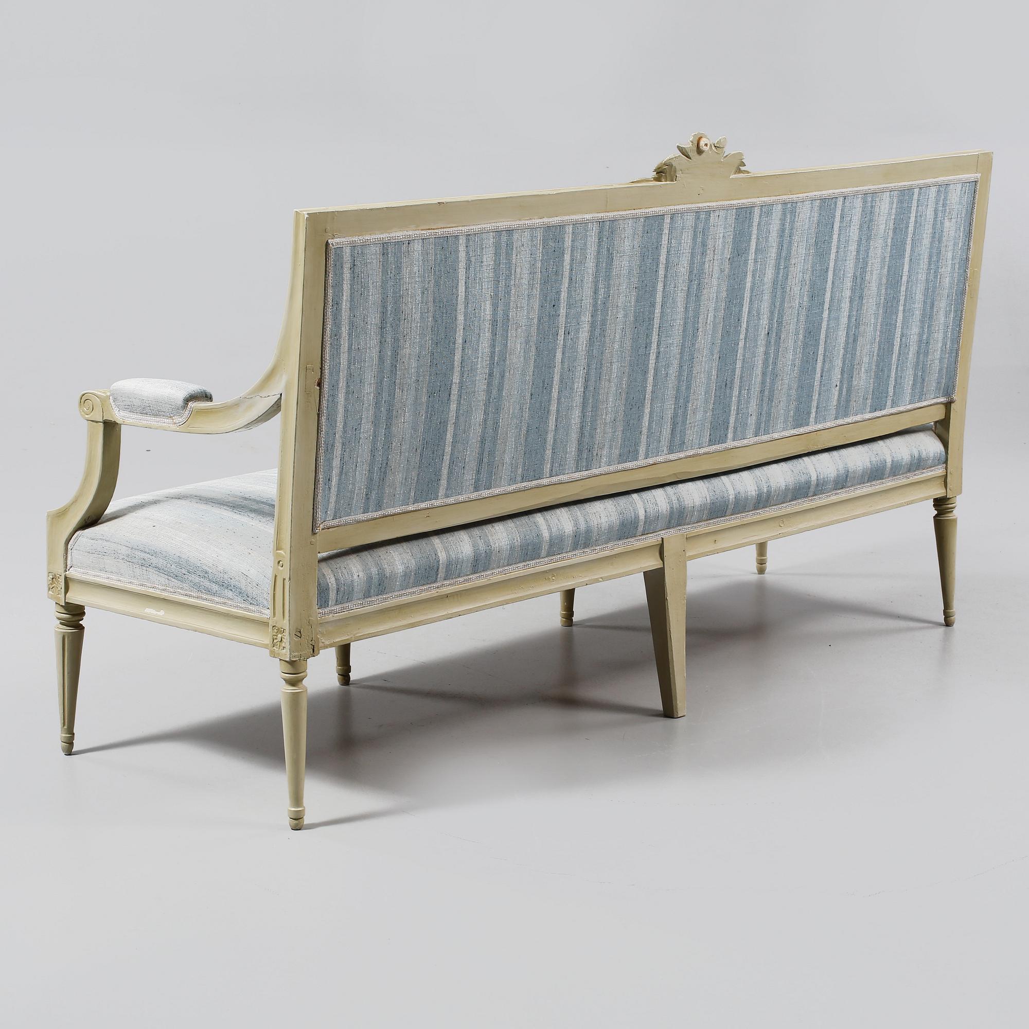 SOFFA, gustaviansk, omkring år 1800.