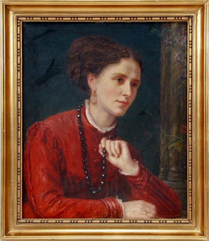 OKÄND KONSTNÄR. Olja på duk. 1800-talets andra hälft.