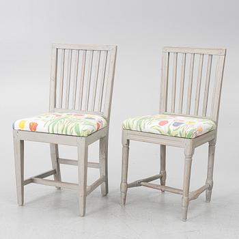 Chairs, 6, circa 1800.