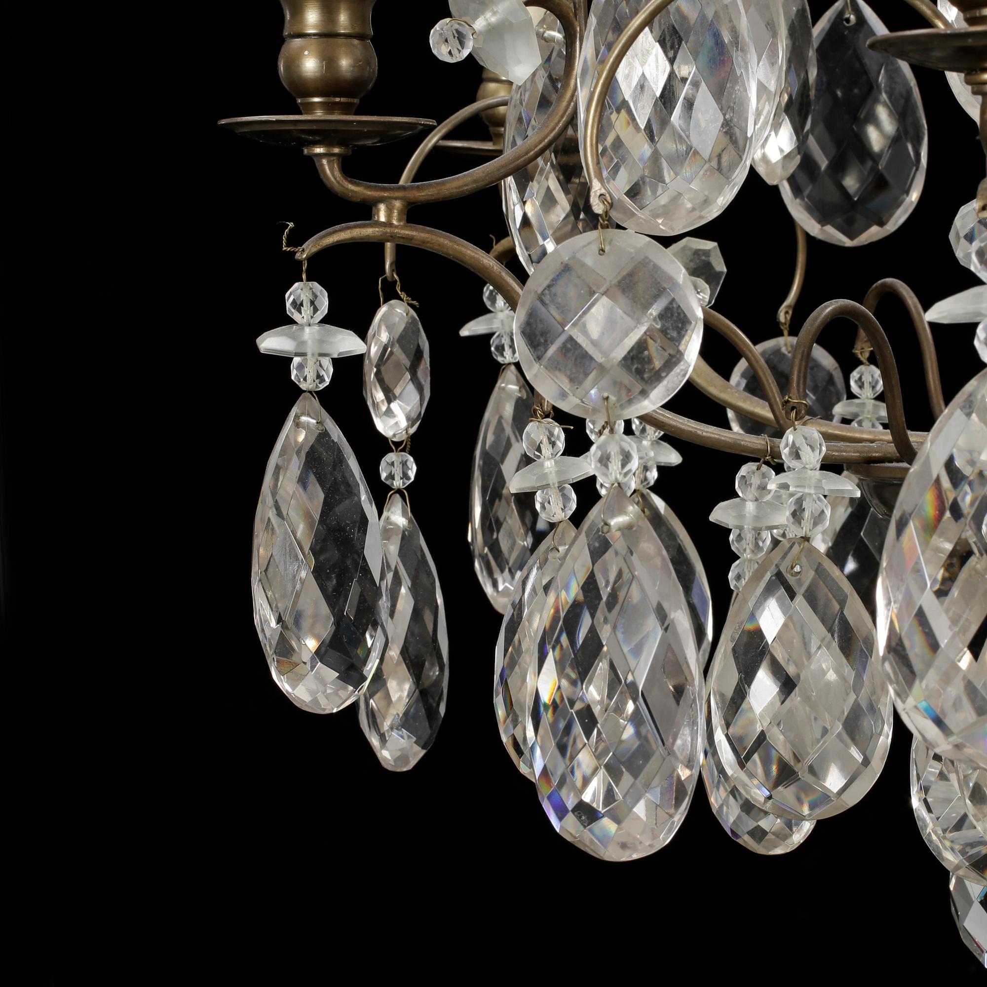 LJUSKRONA, barockstil, 1900-talets första hälft, höjd 75cm.