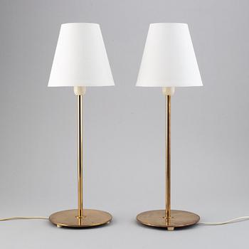 Bordslampor, ett par, Bergboms, modell "B-023", 1900-talets mitt.