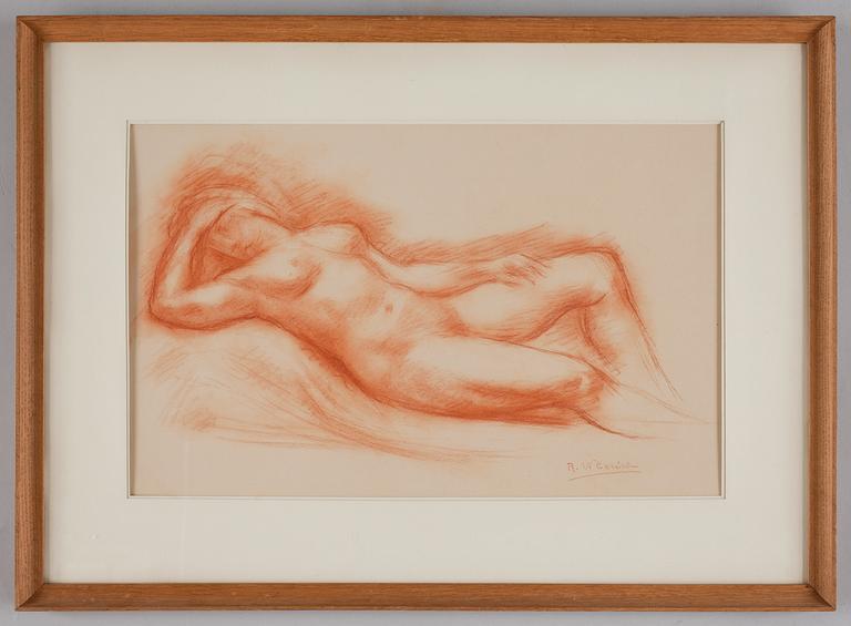 Robert Wlerick, Nakenstudie.