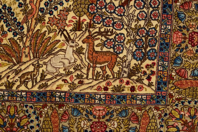 Matto, semi-antique Kashan, probably, ca 192 x 134 cm.