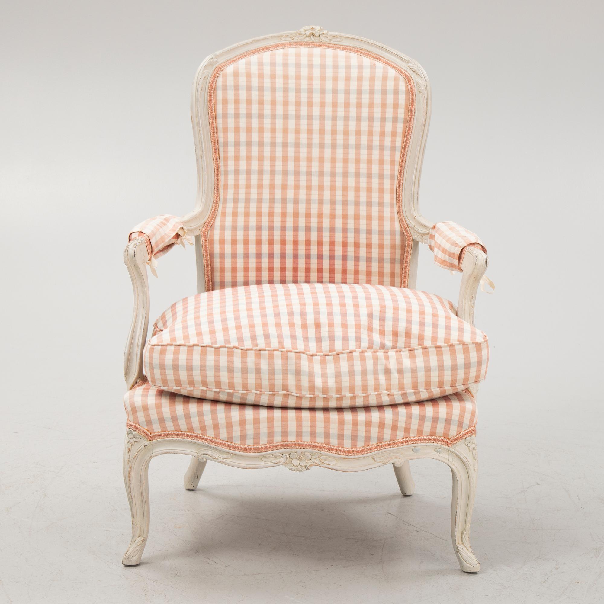 Fåtölj, Stockholmsarbete i Rokoko, 1700-talets senare del.