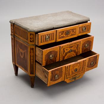 A GUSTAVIAN CHEST OF DRAWERS, Sweden, late 18th Century.