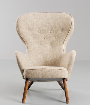 A Carl-Gustav Hiort af Ornäs easy chair, Gösta Westerberg AB, Stockholm 1950's.