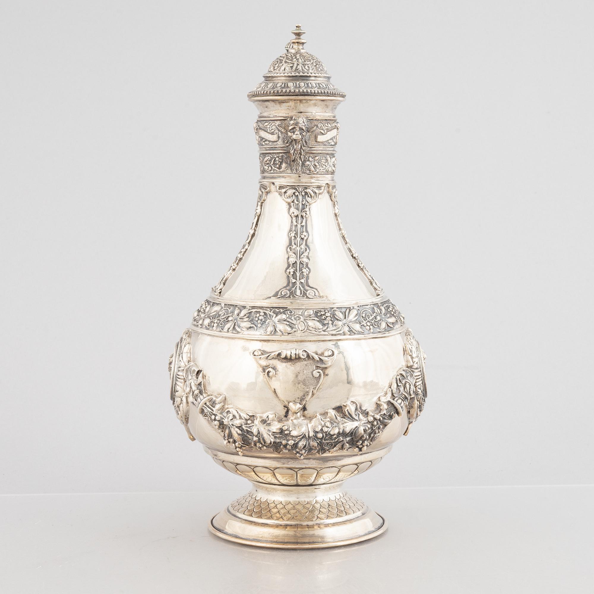 Karaff, silver, 1900-tal.