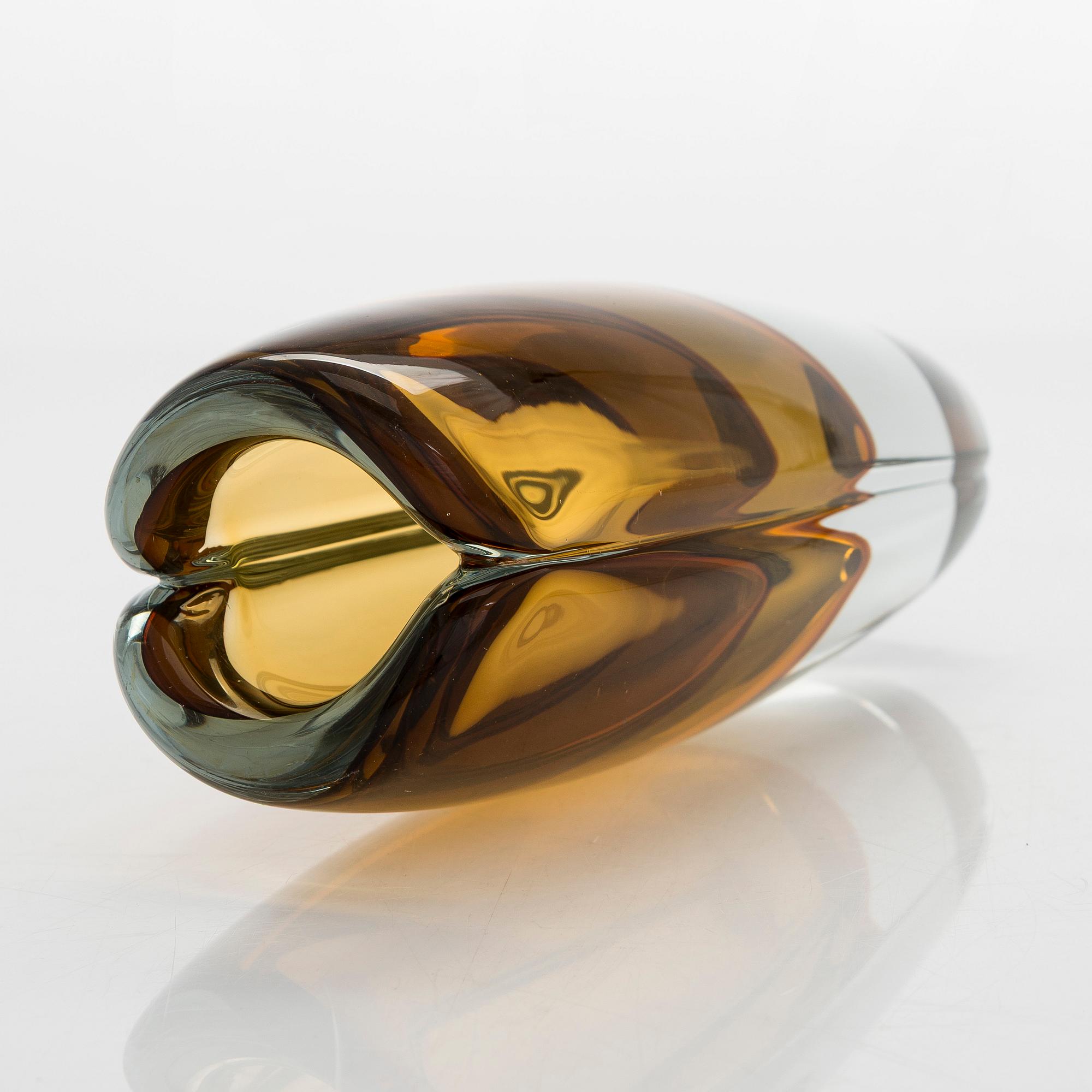 Kaj Franck, vas, glas, 'Usva' (Dis), signerad K. Franck Nuutajärvi Notsjö -59.